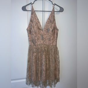Gold Sparkly Dress Size 1
